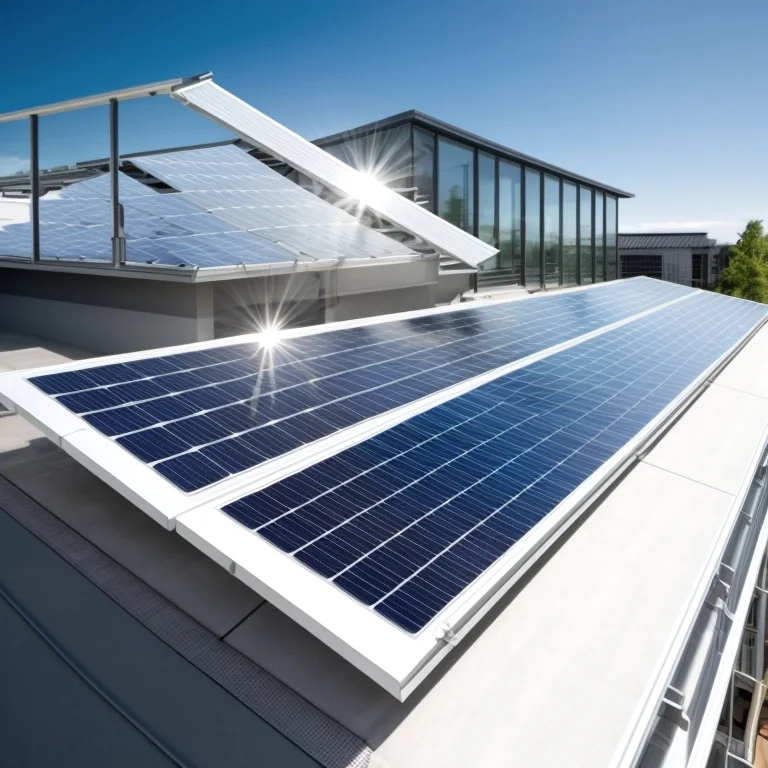 Installation auf Flachdach