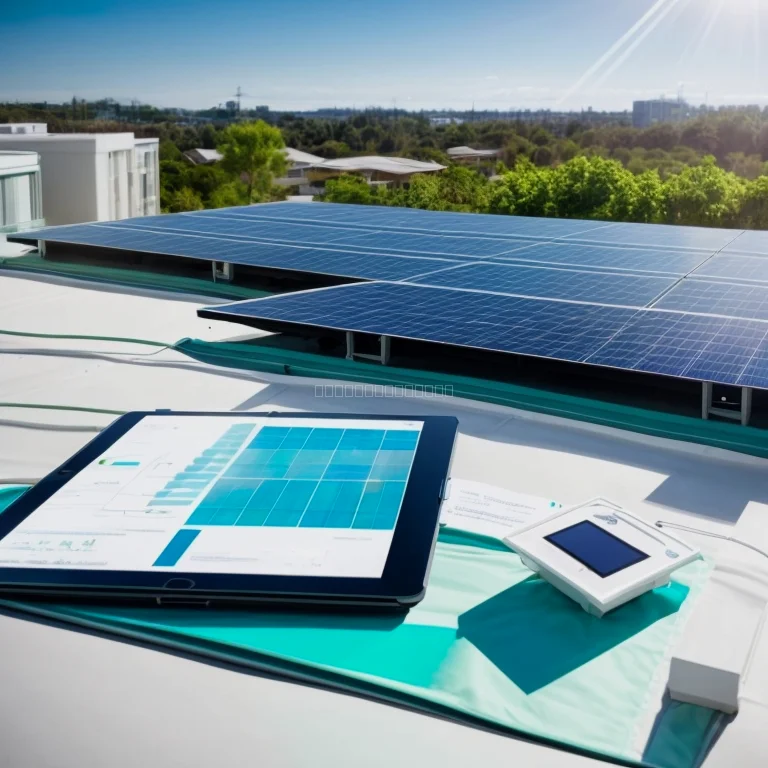 Techniker prüft Wechselrichter